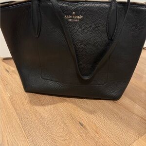 Kate Spade Black Pebbled Leather Tote